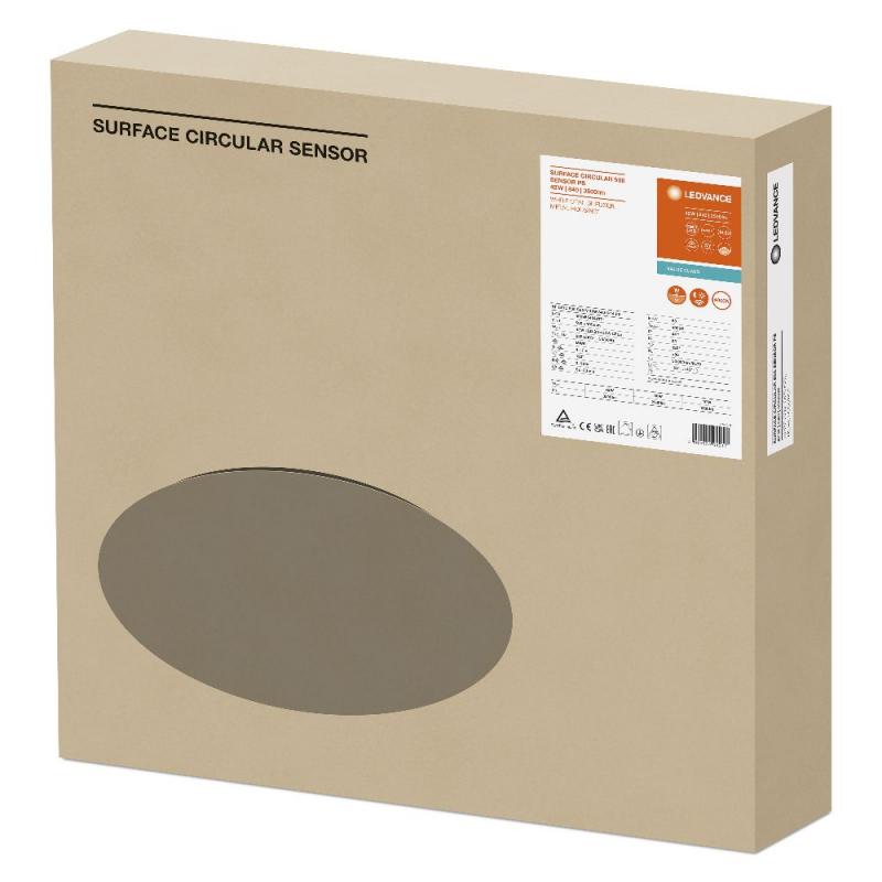 LEDVANCE Surface Circular LED 500 Decken-/Wandleuchte mit Sensor IP44 42W 4000K neutralweiß Lichtstärke einstellbar